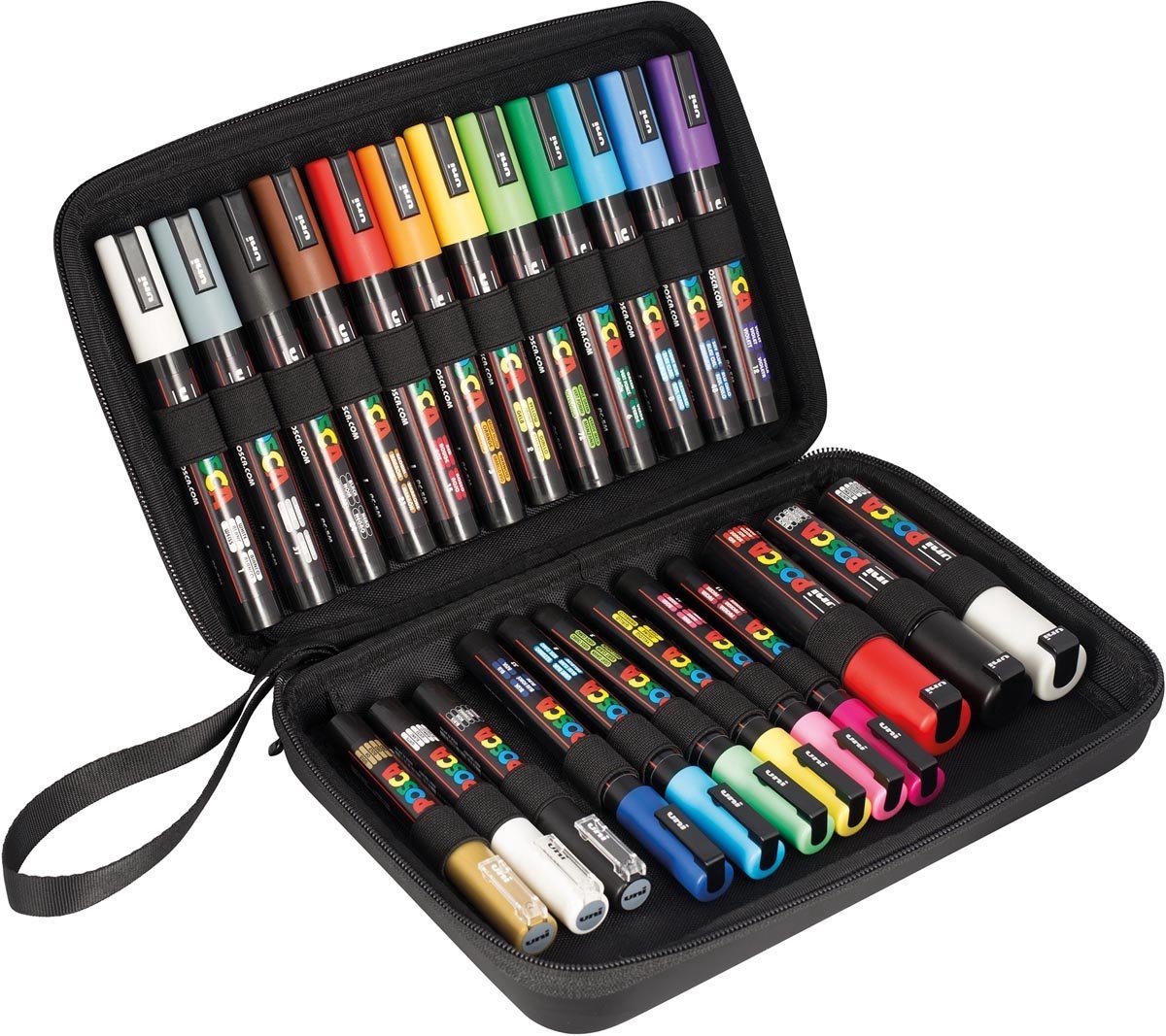 Posca Farbmarker-Set – 24-teilig – im praktischen Etui