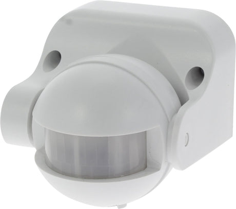 Markenloser Q-Link-Bewegungsmelder ohne Marke – Aufputzmontage – 1200 W – Erfassungswinkel 180° – Reichweite 1 bis 8 m – Weiß