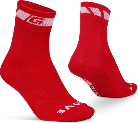 Gripgrab – Frühling Herbst Radsocken Thermo-Übergangssocken – Rot – Unisex – Größe M