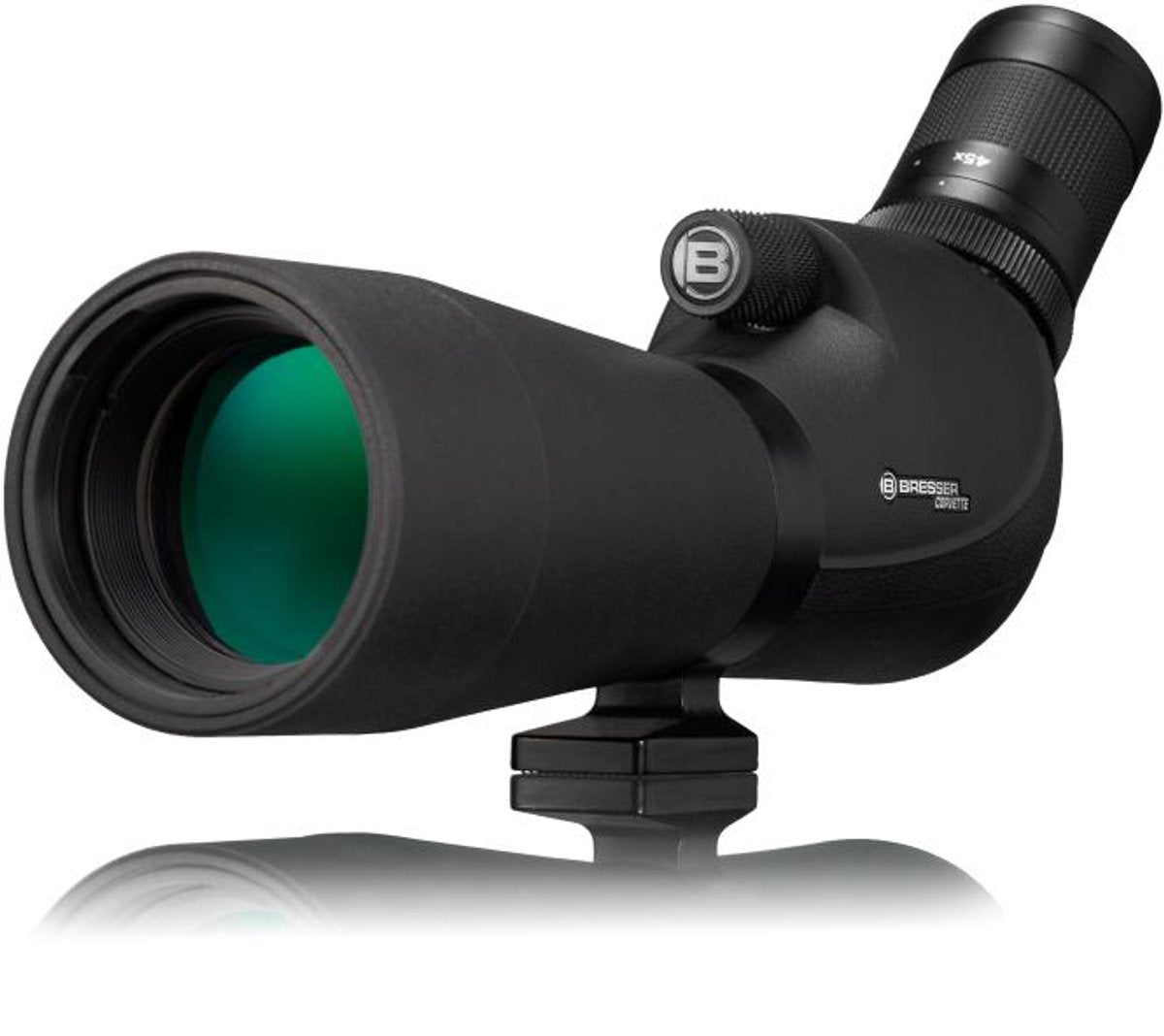 Bresser Corvette Spektiv 15-45x60 – wasserdichtes Fernglas zur Vogelbeobachtung, Naturbeobachtung – Bak-4-Glas-Zoomfunktion