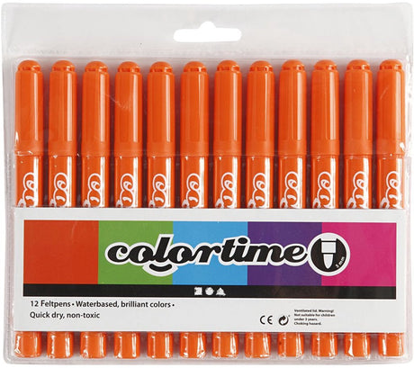 Creativ Company Orange Jumbo-Marker, 12 Stk.