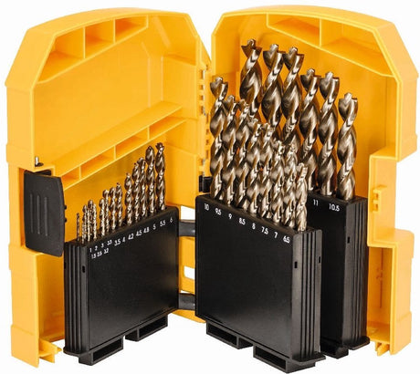 Dewalt dt4957 29-delige hss e cobalt metaalboren set in cassette