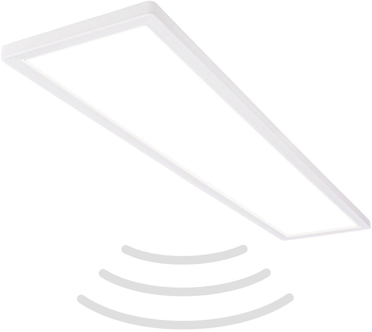 B.k.licht move - LED-Deckenleuchte - Badezimmerbeleuchtung - IP44 - Deckenleuchte mit Bewegungsmelder - 98 x 20 x 3 cm - Weiß