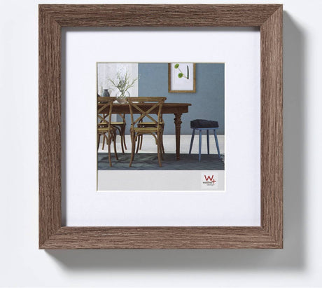 Walther Fiorito – MDF-Holzrahmen – Fotogröße 40 x 40 cm – Walnuss