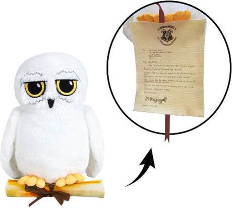 Harry Potter – Kuscheltier – Hedwig die Eule mit dem Buchstaben – Spiel für Spiel – T300 – 25 cm