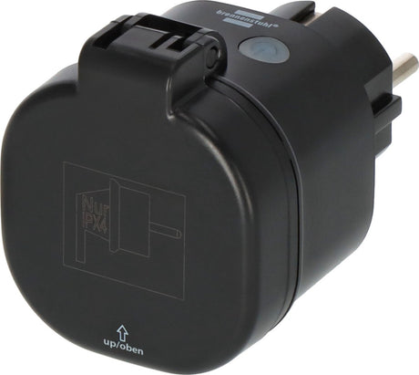 Brennerstuhl Connect Smart Plug WA 3600 XS03 für Outdoor IP44 Steckdosenleiste (schwarz, 2,4 GHz WLAN, Alexa, Google, Matter)