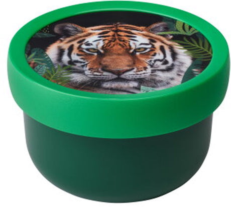 Mepal Obstbox Campus – 300 ml – inklusive Obstgabel – gut verschließbar – Snackbox – Wilder Tiger