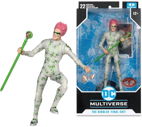 Mcfarlane Toys Batman Forever DC Multiverse Actionfigur Riddler (Final Suit) (Red Platinum Edition), 18 cm große Actionfigur
