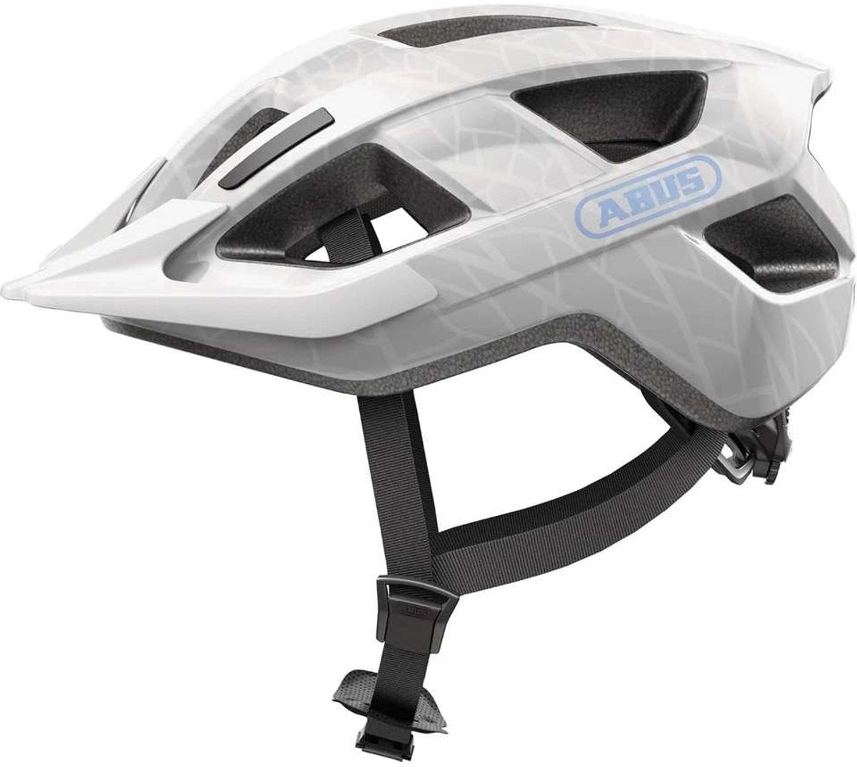 Abus Helm Aduro 3.0 LED weiß Kunst m 52-58cm