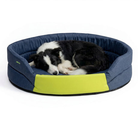 Peluvio arita – Hundebett wasserabweisend – Hundebett schmutzabweisend – Größe L – rutschfeste Unterseite – leicht, reisefreundlich – niedriger Einstieg ohne Kanten – langlebiger Schaumstoff – geruchsarm, leicht zu reinigen – Komfort für jeden Hund
