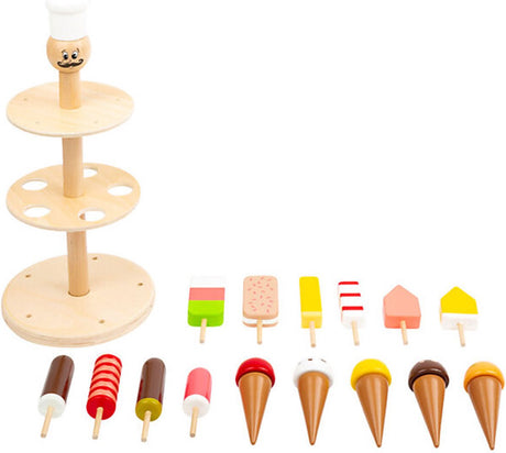 Kleiner Fuß - Holzluigi -Eisstand, 16dlg.
