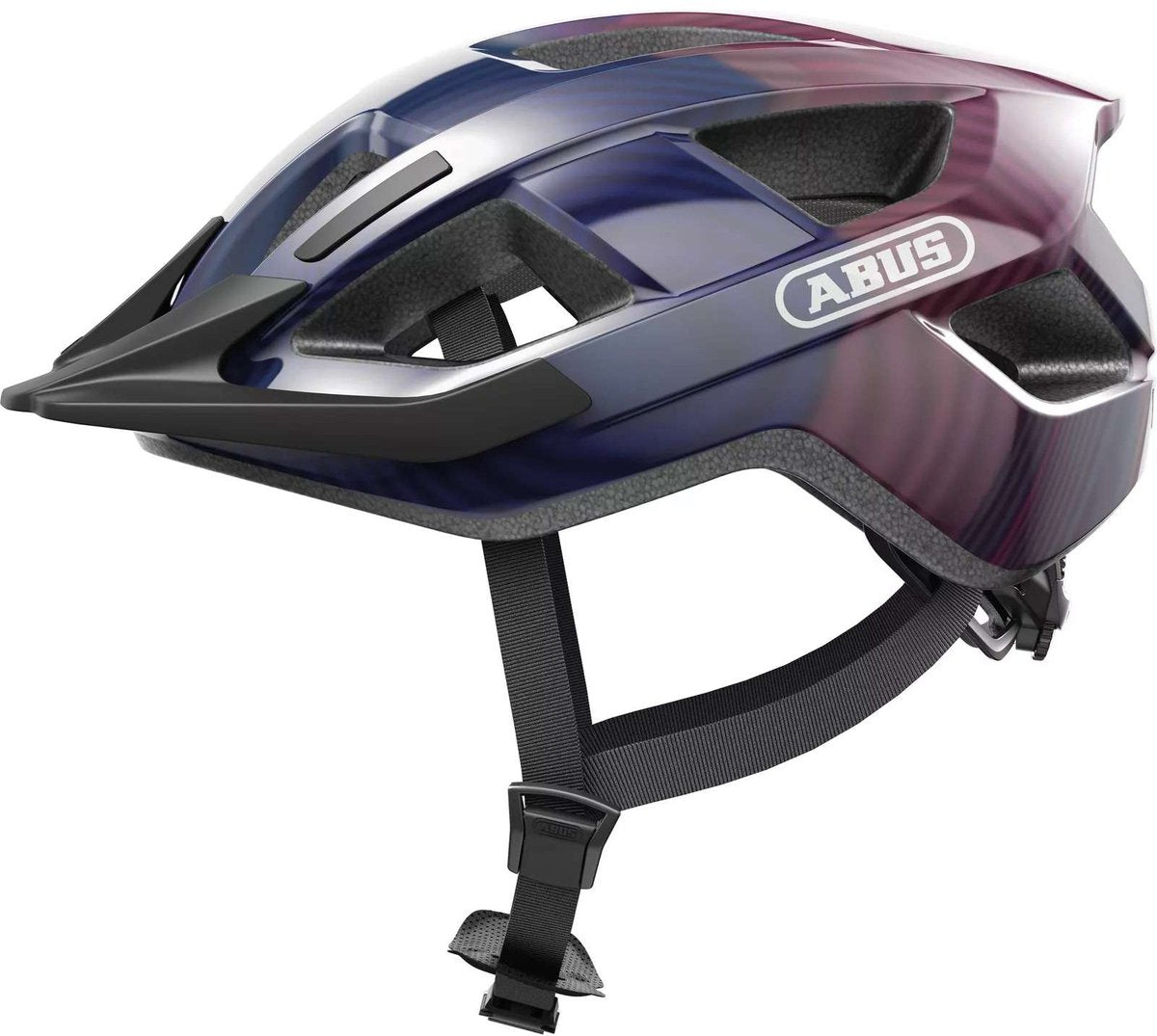 Abus Helm Aduro 3.0 LED Lila Wellen L 58-62cm