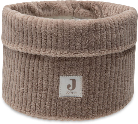 Jollein commode mandje - 14x18cm - cloudy rib - milky coffee