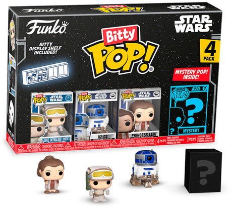 Funko Bitty Pop: Star Wars S2 – Luke, 4 Stück.