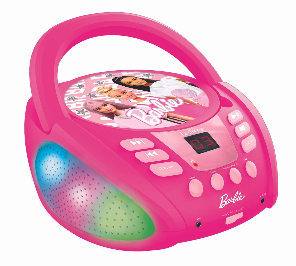 Lexibook Barbie Bluetooth-CD-Player mit Lichteffekten