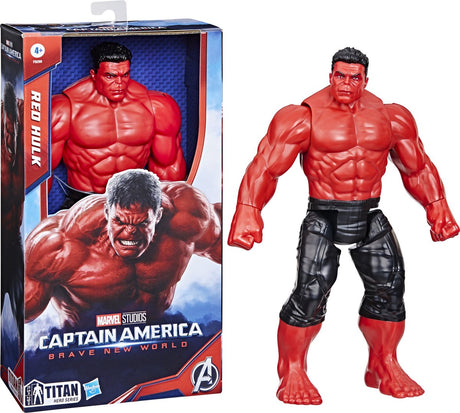 Marvel Avengers: Titan Captain Movie Deluxe Red Hulk 30 cm