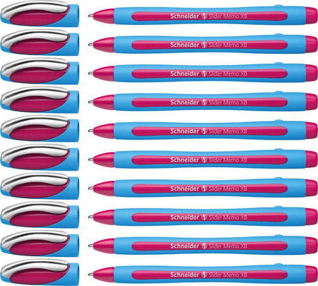 Schneider Schreibgeräte Schneider Kugelschreiber – Slider Memo – XB – 1,4 mm – Rosa – 10 Stück – S-150209-10