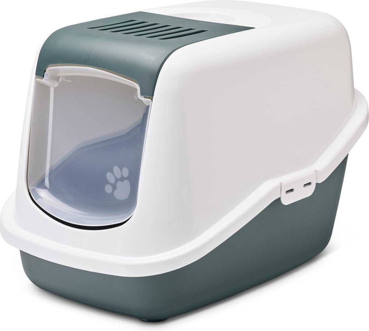 Savic Katzentoilette Nestor Nordic 56x39x38,5 cm - Katzentoilette - Grün Weiß