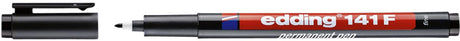 Edding Filzstift 141 rund 0,6mm schwarz | 10 Stück