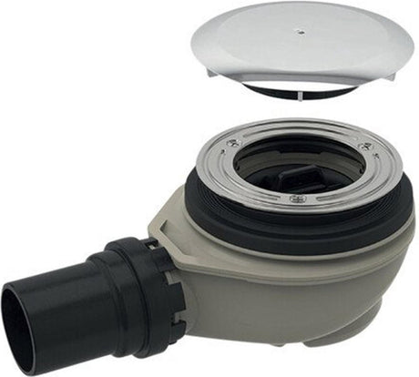 Geberit douchesifon - voor douchebak - met afvoeropening d - 90mm - voor douchebak - zonder overloop - verchroomd chroom