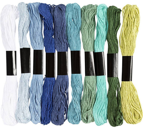 Creativ Company Stickgarn Blau-Grün-Harmonie