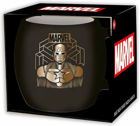 Marvel kopje met doos keramisch 360 ml zwart