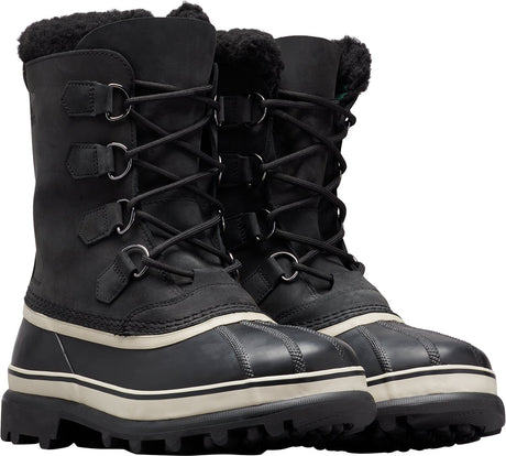 Sorel caribou™ wp men's snow boots - black, dark stone - size 46