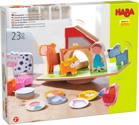 Haba Stapelspiel Tier Junior 28,8 cm Holz braun 23 Stück