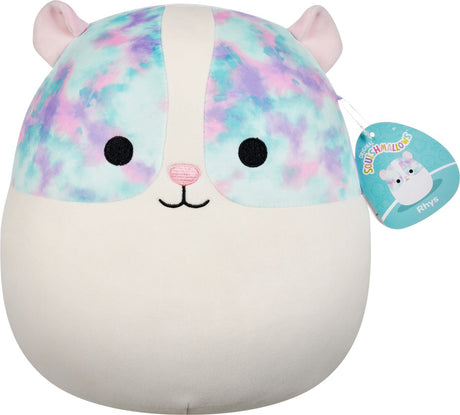 Squishmallows – Rhys – Meerschweinchen mit bunten Augenklappen, 30 cm Plüsch