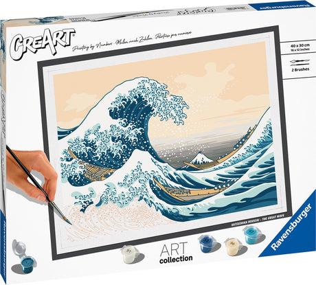 Ravensburger Creart Painting bei Number - Hoksusai: Die große Welle