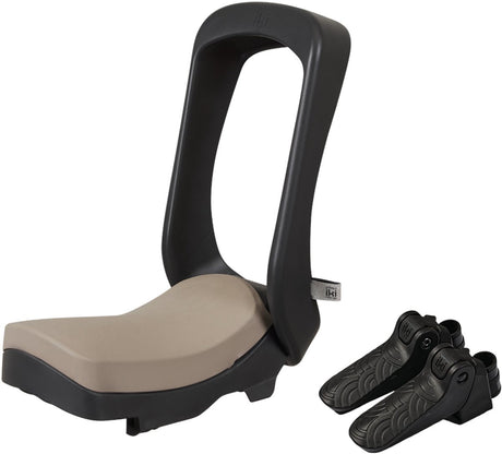 Urban Iki Fahrradsitz Junior – Bincho Black Inaho Beige – ohne Montagerahmen