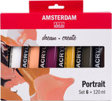 Acrylfarben-Porträtset der Amsterdamer Standardserie | 6 x 120 ml