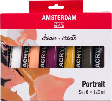 Acrylfarben-Porträtset der Amsterdamer Standardserie | 6 x 120 ml