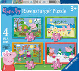 Ravensburger Puzzle Peppa Wutz: 4 Jahreszeiten – 12+16+20+24 Teile