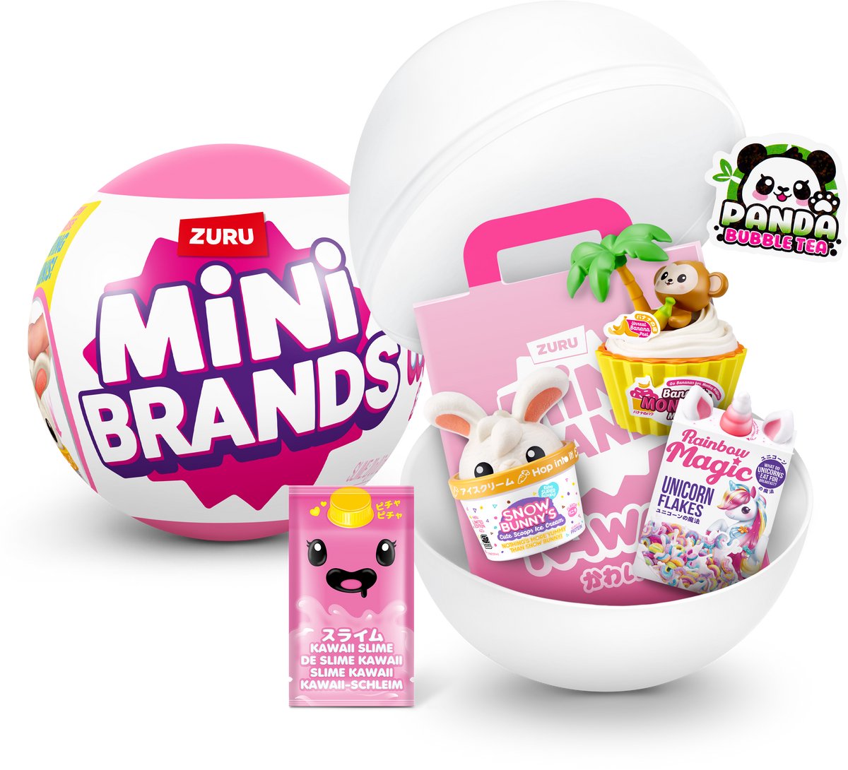 Mini-Marken-Kawaii-Kapsel von Zuru, überraschende Kawaii-Minis zum Sammeln, undurchsichtige Verpackung, japanische Sammlerstücke