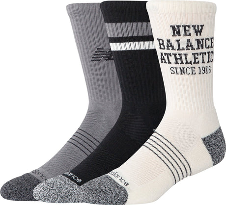 New Balance Active Graphic Crew Socken 3er-Pack Unisex-Sportsocken – sortiert