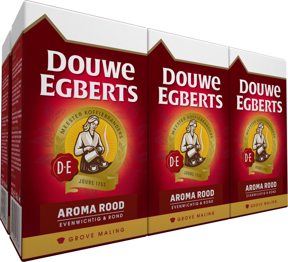 Douwe Egberts Aroma rot grob gemahlen (6x 500gr)