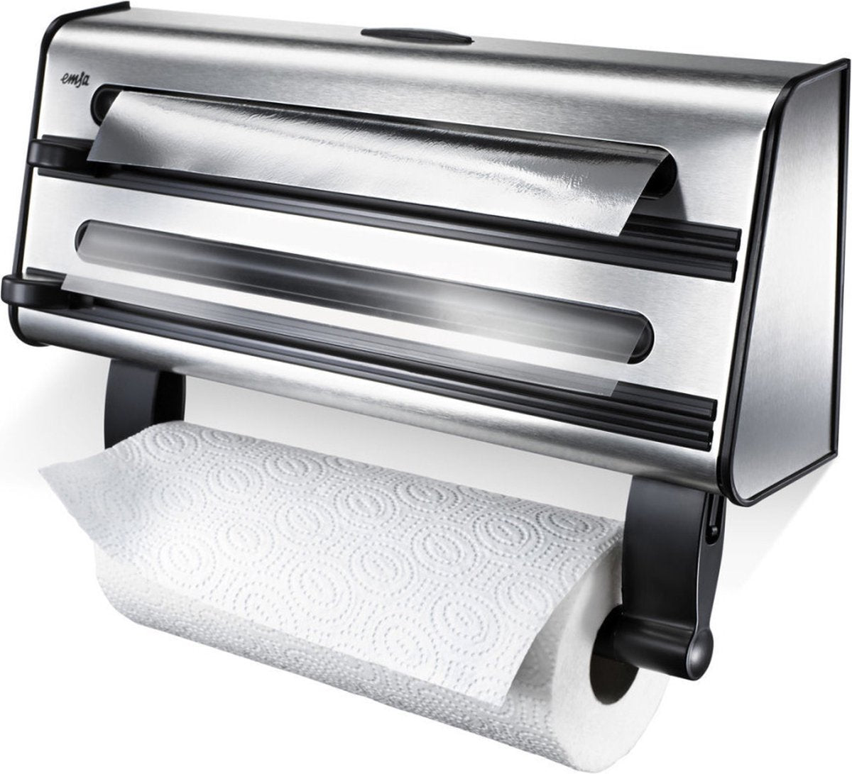 Emsa Contura Küchenrollenhalter 3-teilig aus Edelstahl