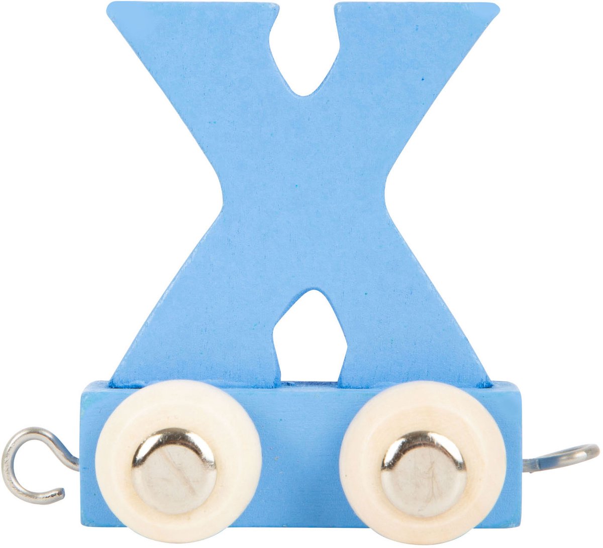 Small Foot - Buchstabenzug aus Holz blau - x - 12 Stück