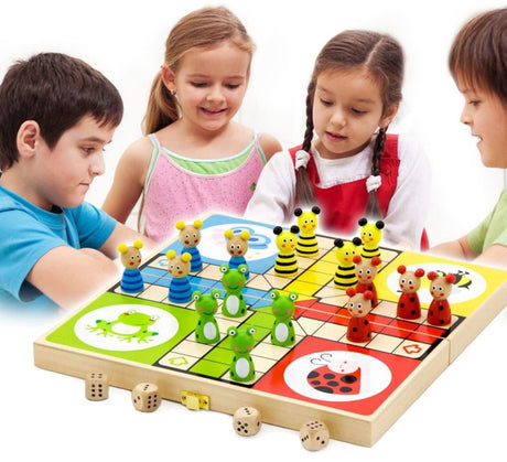 Neues klassisches Spielzeug https: www.cchobby.nl viga-ludo-dieren-bordspel-eng-fr-1-set