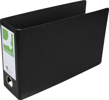 Q-connect-Ordner | für ft a5 | aus Pappe | liegend | Rücken von 8 cm | schwarz