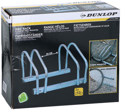 Dunlop fietsenrek grond muur, 2 fietsen