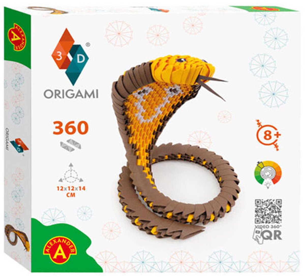 Alexander Toys Origami 3D-Kobra, 360-tlg