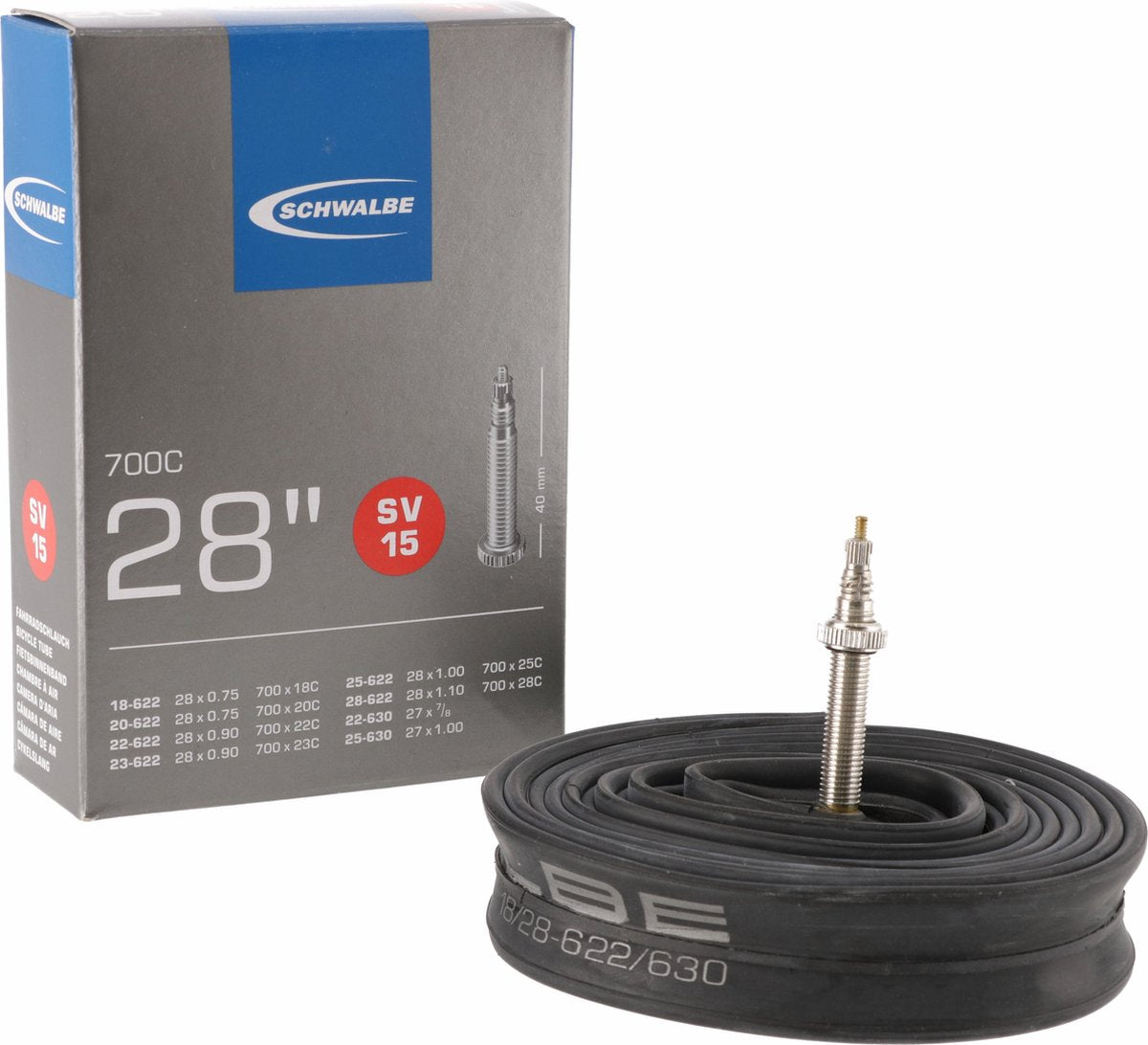 Schwalbe Tube (SV15) – Straße – 28'' (18 28-622 630) – Presta