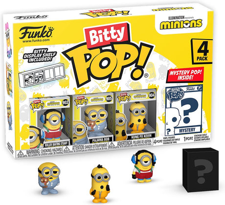 Funko-Pop! Bitty – Minions 4er-Pack: Rollschuh-Stuart