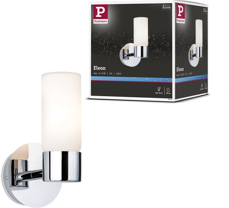 Paulmann Wandleuchte Eleon IP44 G9 230V max. 33 W dimmbar, Chrom, satiniert