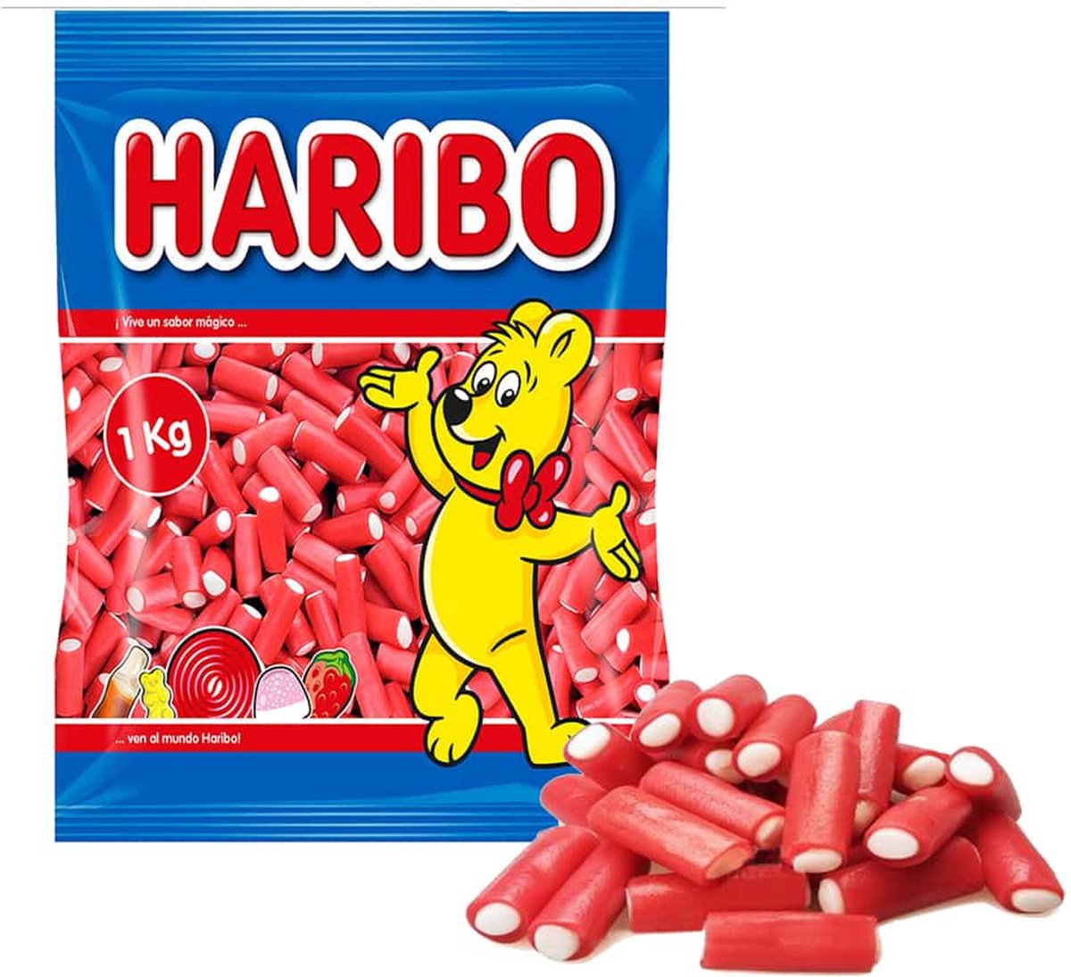 Haribo balla balla rot - Bonbon - 1kg Beutel