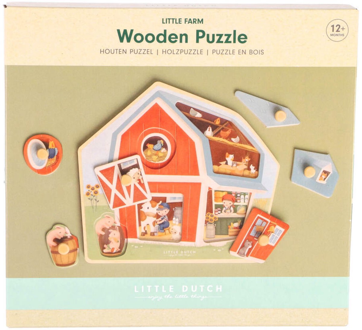 Little Dutch Little Farm Holzpuzzle FSC
