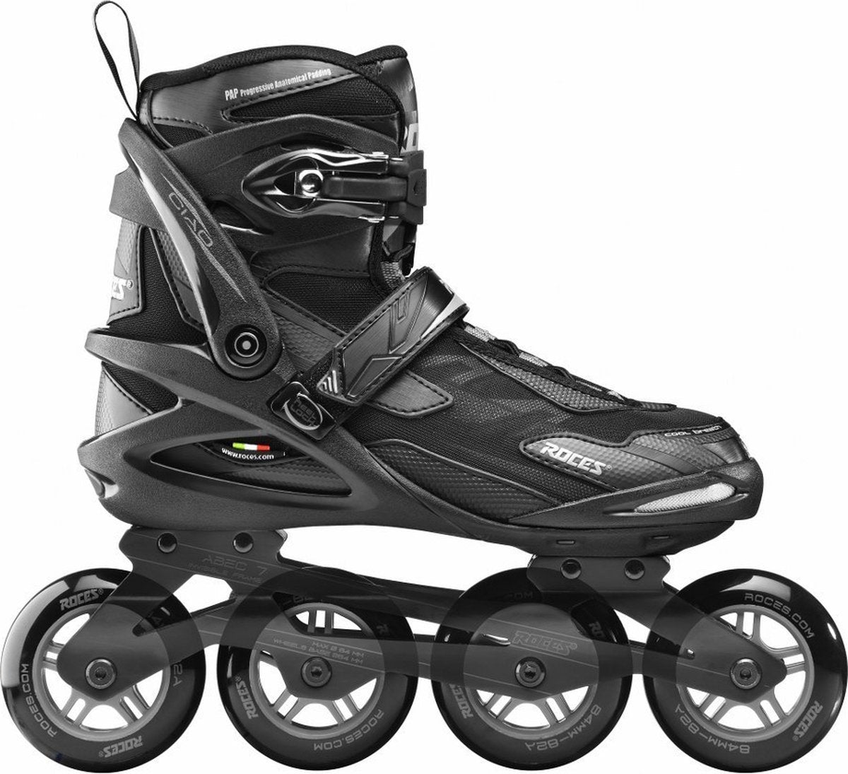 ROCES Inlineskates Ciao Polypropylen 82A ABEC-7 Schwarz Größe 37