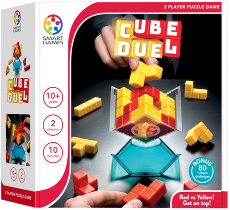 Smartgames Würfelduell – strategisches 3D-Blockspiel – 80 Lernherausforderungen – Solospiel 2 Spieler – ab 10 Jahren